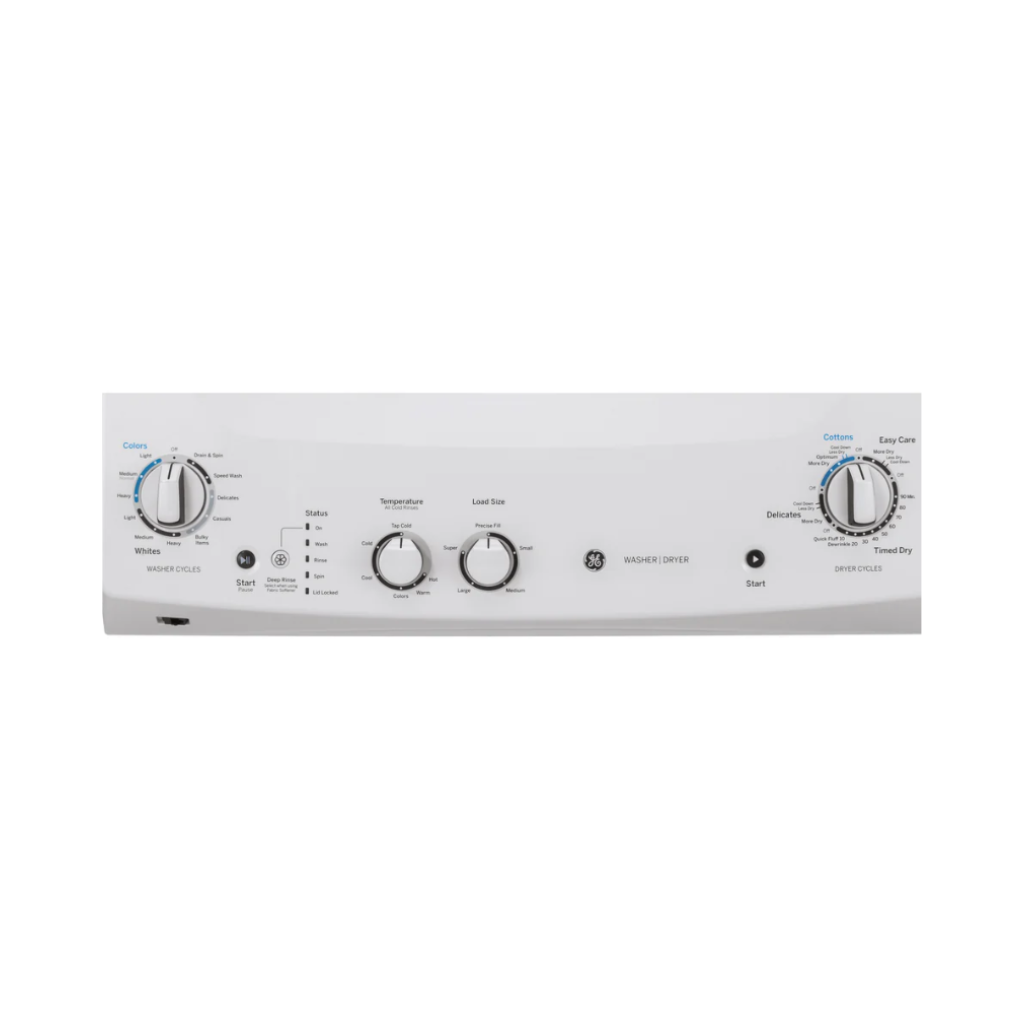 *3.8 Cu. Ft. Capacity Washer with Stainless Steel Basket and 5.9 Cu. Ft. Capacity Electric Dryer
