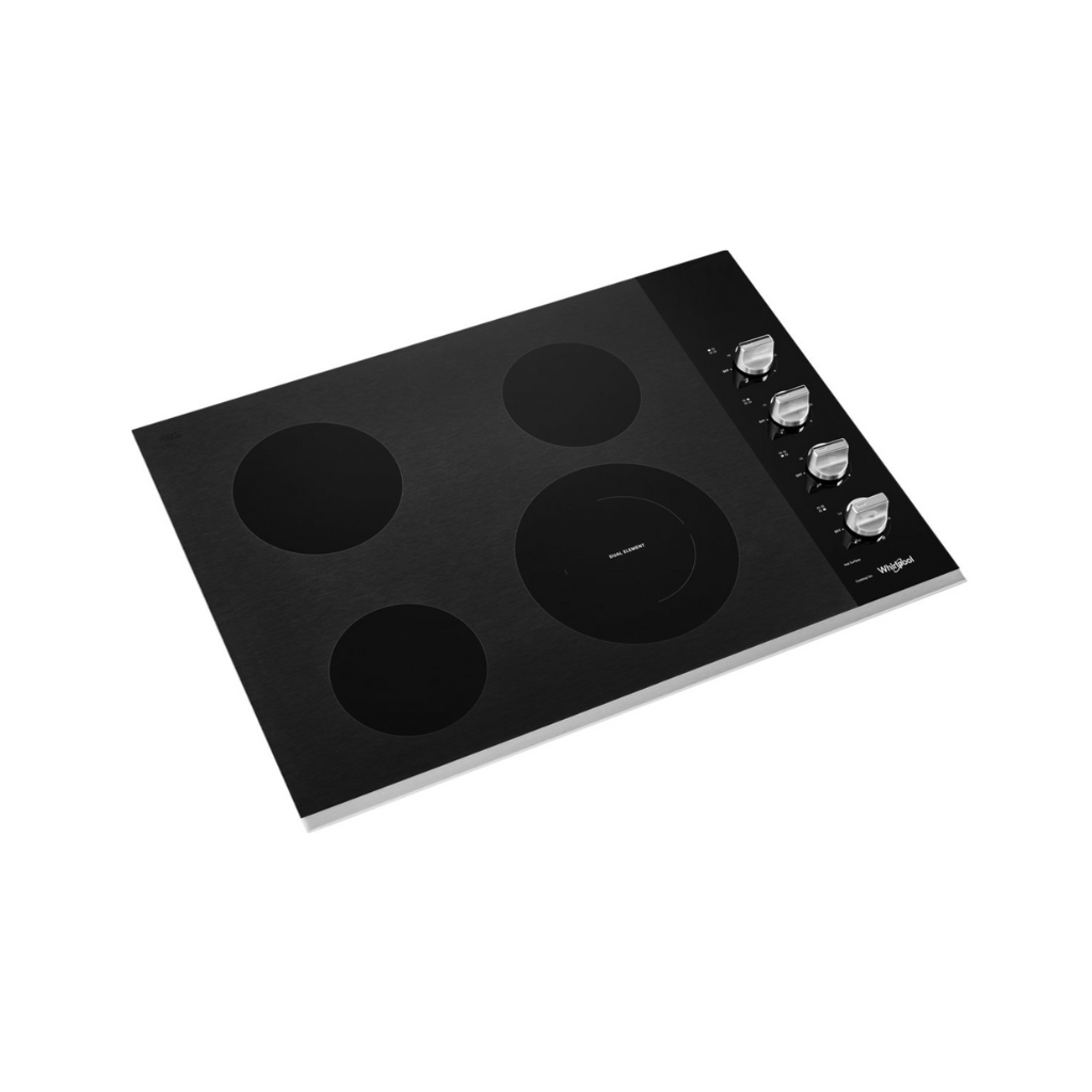 30 In Electric Ceramic Glass Cooktop with Dual Radiant Element