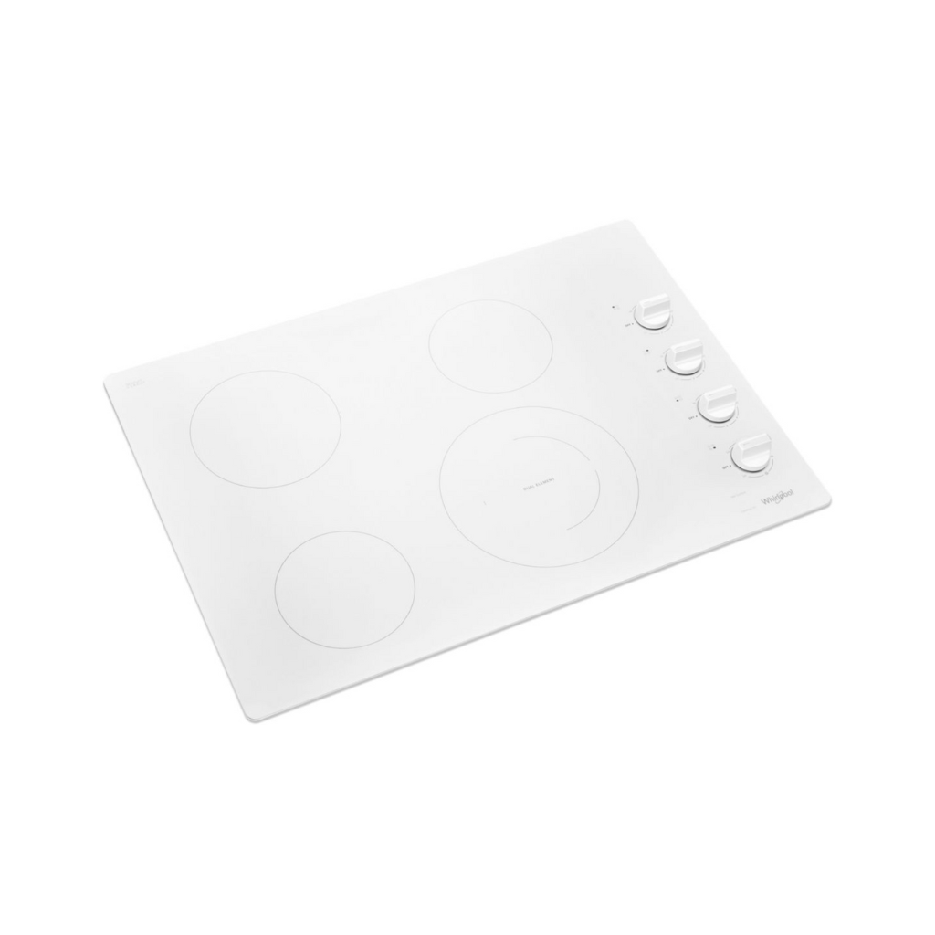 30 In Electric Ceramic Glass Cooktop with Dual Radiant Element