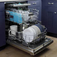 24-inch Top Control with Stainless Steel Interior Dishwasher with Sanitize Cycle & Dry Boost with Fan Assist