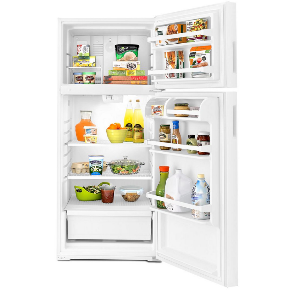 14 Cu. Ft. Top-Freezer Refrigerator with Dairy Bin.