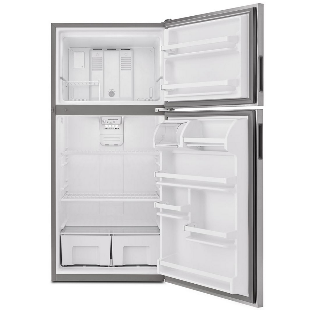 18 Cu. Ft. Top-Freezer Refrigerator with Garden Fresh™ Crisper Bins.