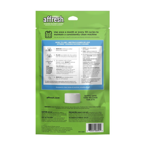 Affresh Washing Machine Cleaner 3 tablets