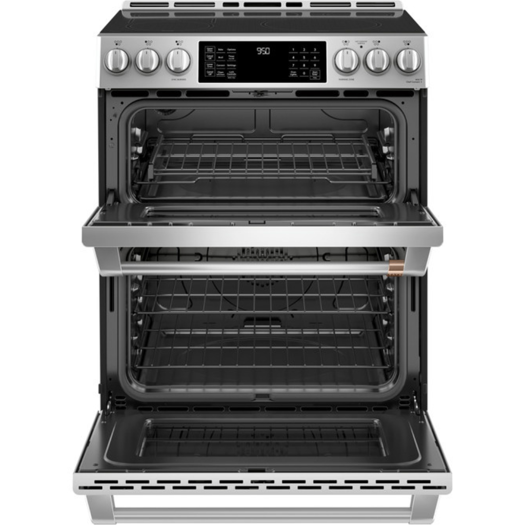 Café™ 30-inch Smart Slide-In, Front-Control, Induction and Convection Double-Oven Range