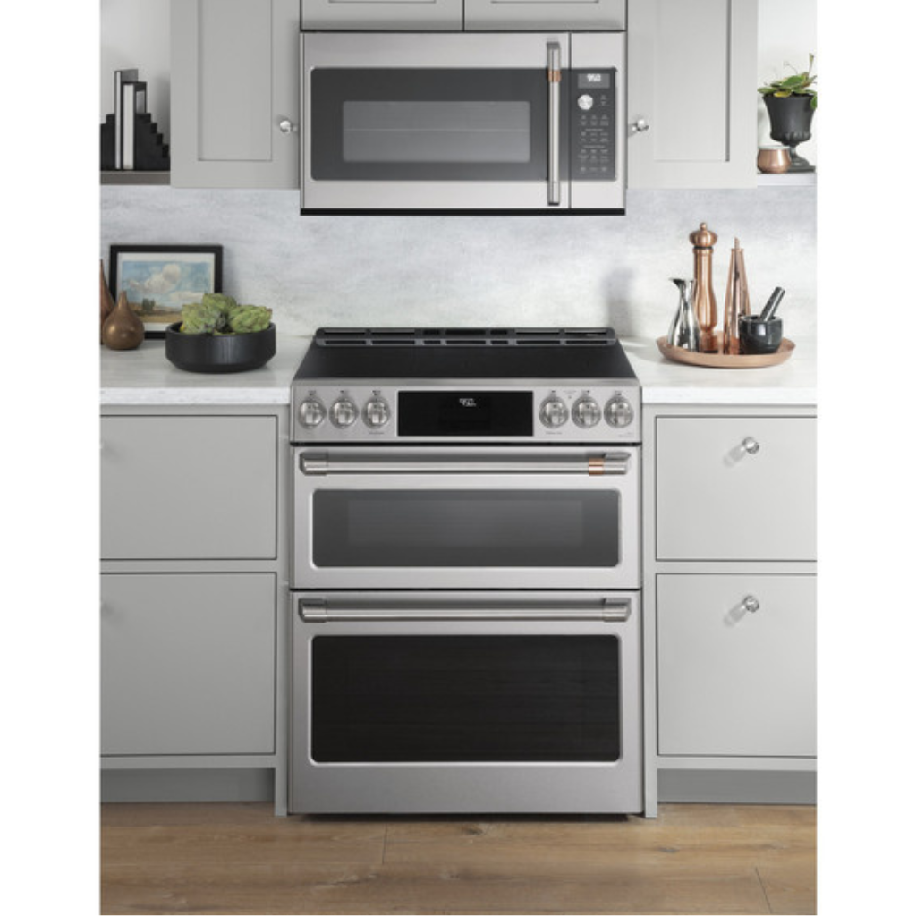 Café™ 30-inch Smart Slide-In, Front-Control, Induction and Convection Double-Oven Range