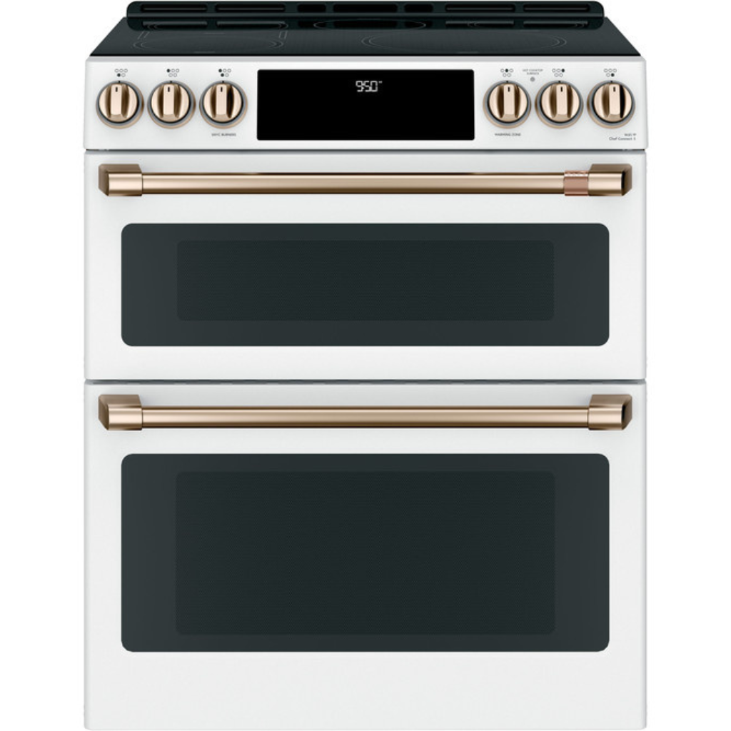 Café™ 30-inch Smart Slide-In, Front-Control, Induction and Convection Double-Oven Range