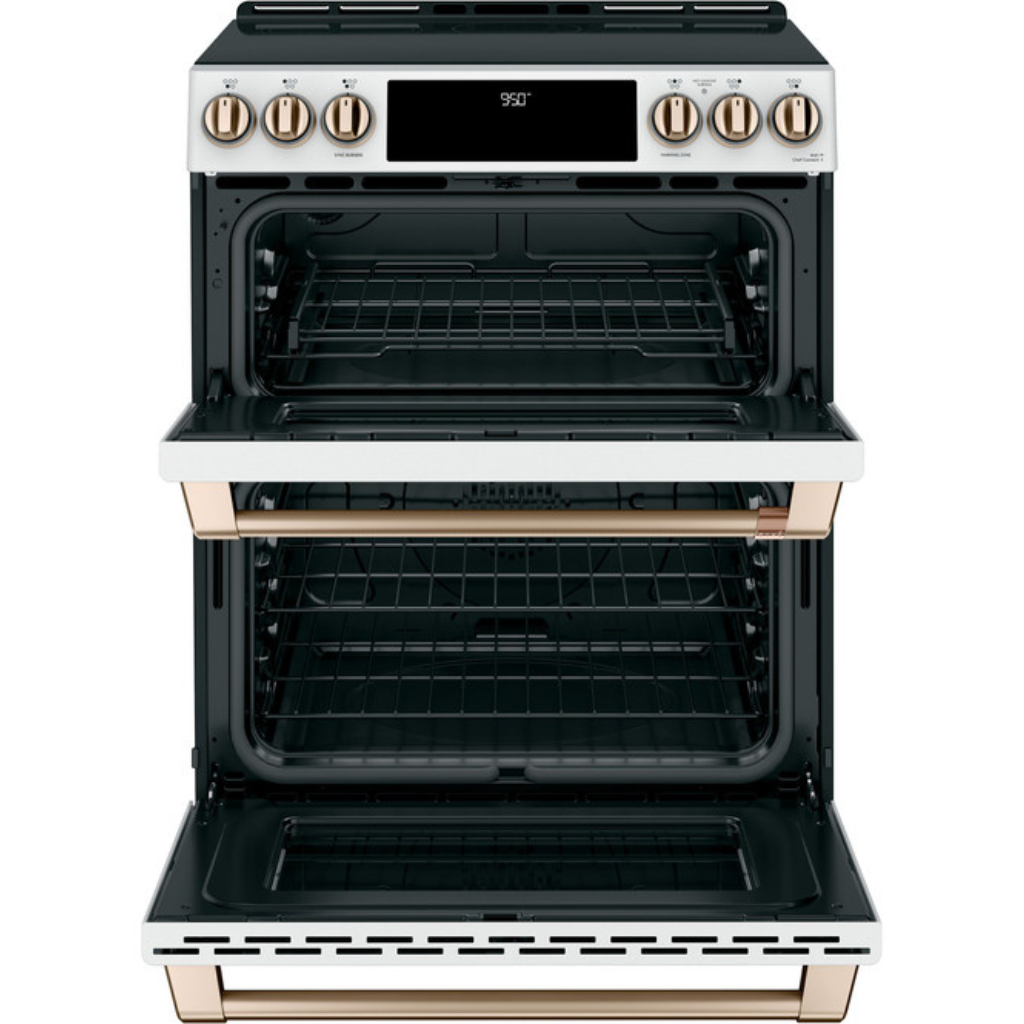 Café™ 30-inch Smart Slide-In, Front-Control, Induction and Convection Double-Oven Range