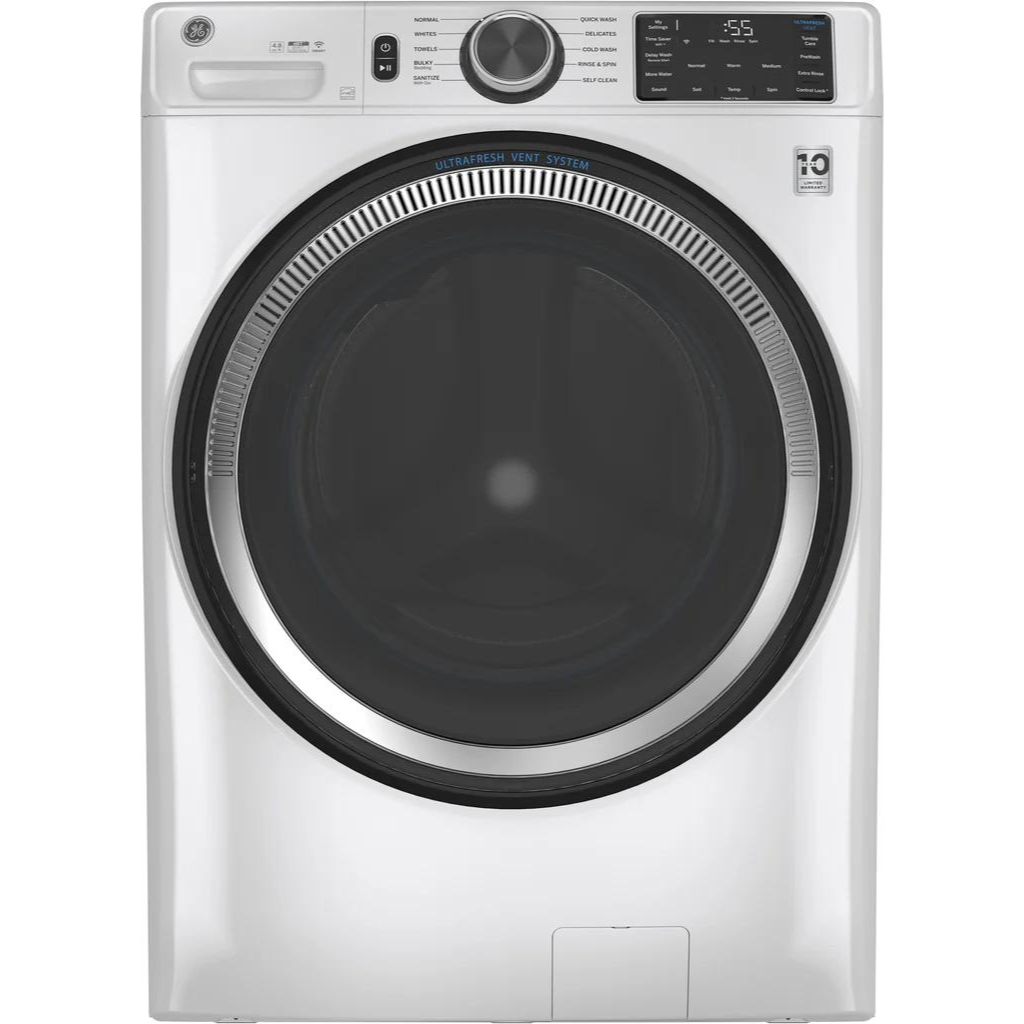 GE® 4.8 cu. ft. Capacity Smart Front Load ENERGY STAR® Washer with UltraFresh Vent System with OdorBlock™ and Sanitize w/Oxi