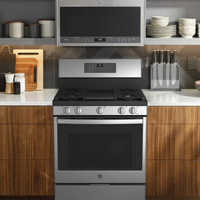 GE Profile™ Smart 30" Free-Standing Self Clean Gas Fingerprint Resistant Range with No Preheat Air Fry