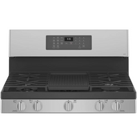 GE Profile™ Smart 30" Free-Standing Self Clean Gas Fingerprint Resistant Range with No Preheat Air Fry