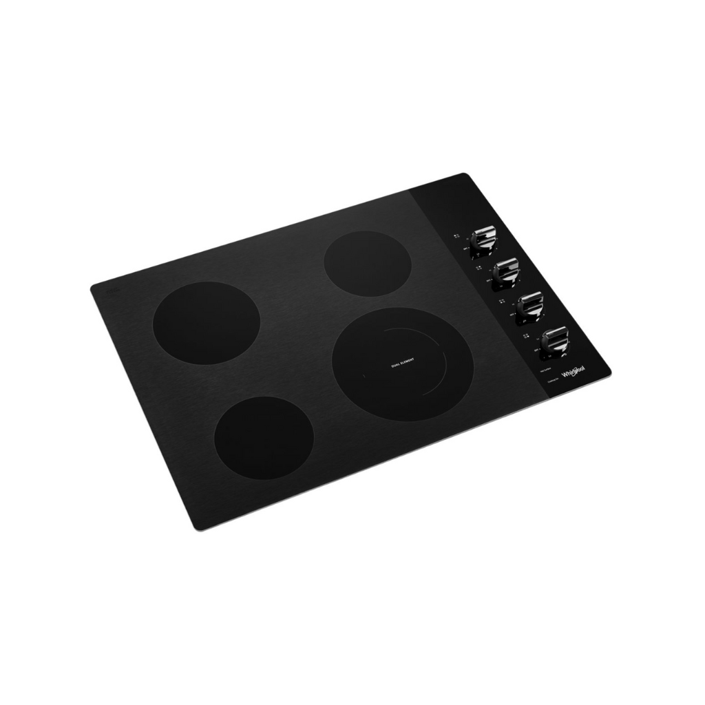 30 In Electric Ceramic Glass Cooktop with Dual Radiant Element.