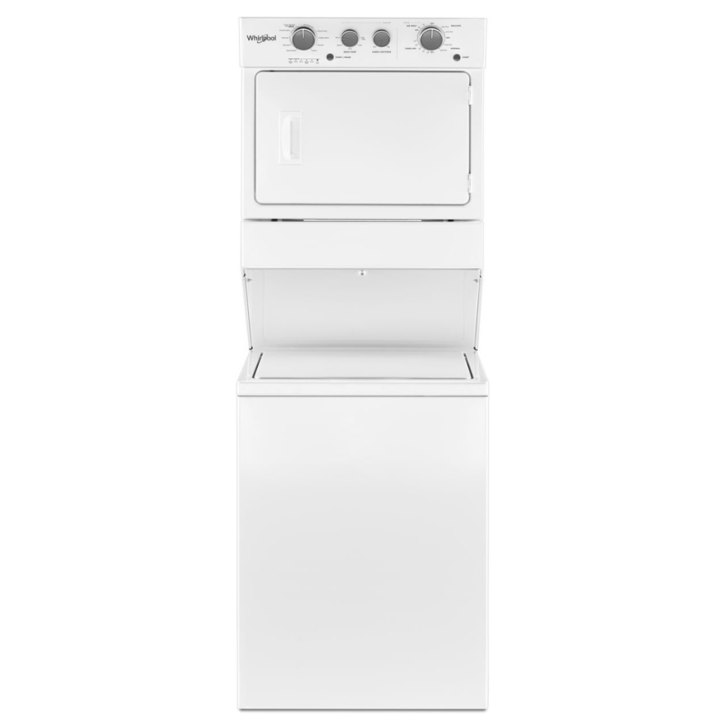 3.5 cu.ft Electric Stacked Laundry Center 9 Wash cycles and AutoDry