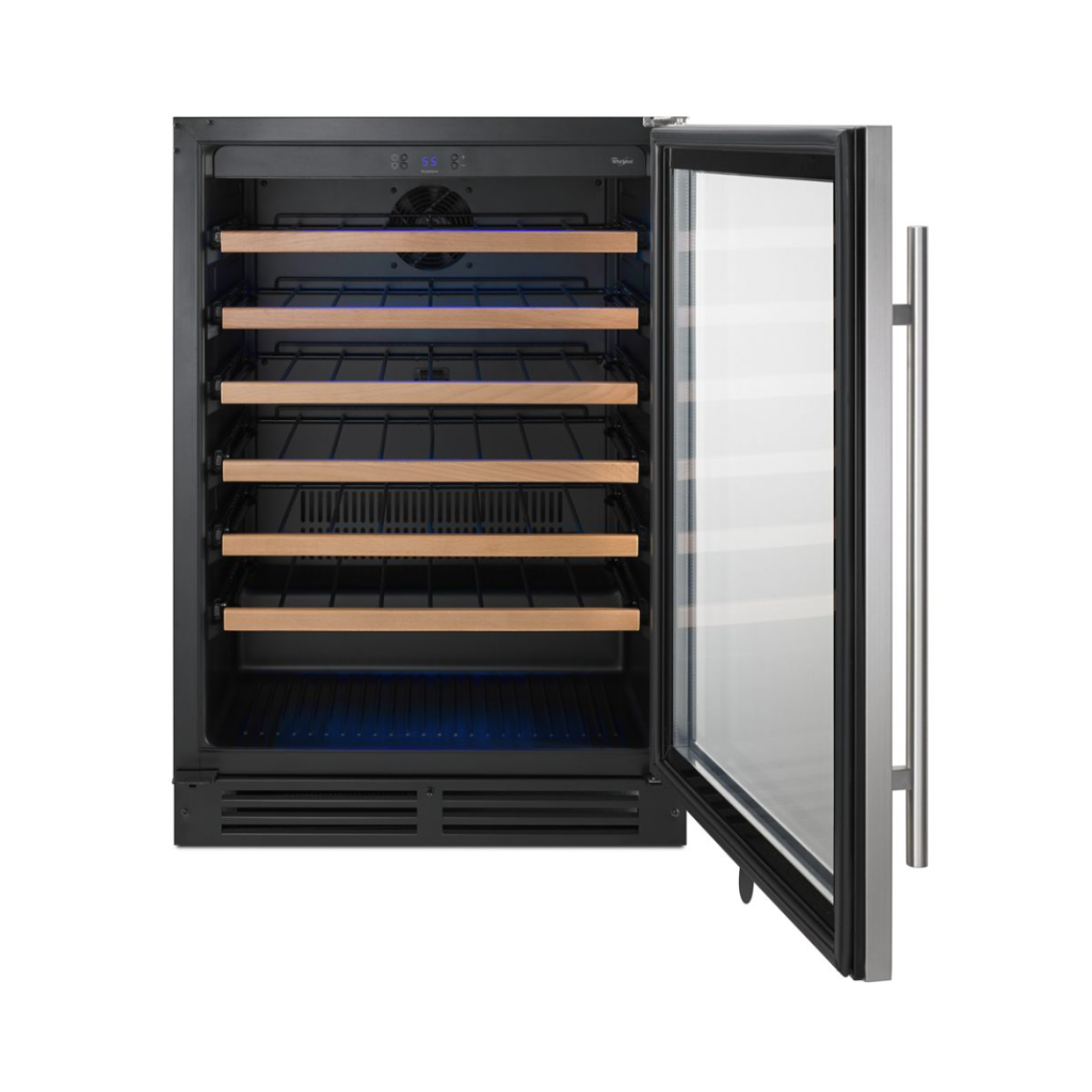 54 Bottles Wine Storage With 24 In Undercounter with Custom Temperature Control.